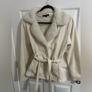 Women's Cream Teddy Jacket